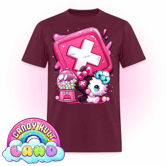 Panku Logo - Candy Kult Land COLOUR Men's / Unisex Classic T-Shirt - Candy Kult - Candy Cult - Candy Kult Land - Wishbone - Boo Kitty - Panku - Frosti - Toxic Kitten - Hex-Heart - Cult Candy - Cake High Heels - [product_vendor}