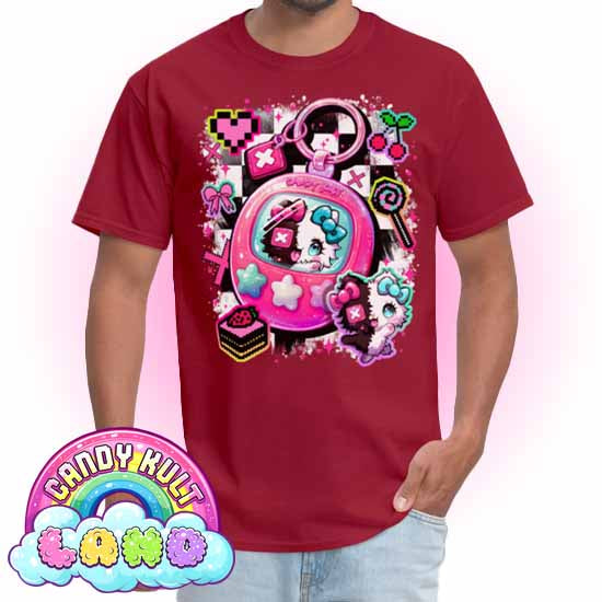 Toxic Kitten Virtual Pet - Candy Kult Land COLOUR Men's / Unisex Classic T-Shirt - Candy Kult - Candy Cult - Candy Kult Land - Wishbone - Boo Kitty - Panku - Frosti - Toxic Kitten - Hex-Heart - Cult Candy - Cake High Heels - [product_vendor}