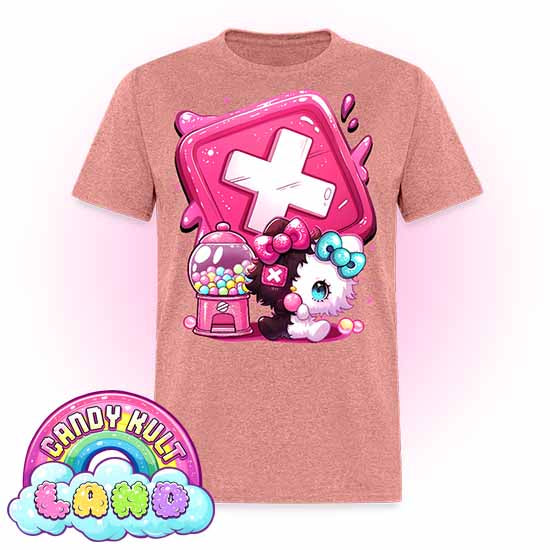Panku Logo - Candy Kult Land COLOUR Men's / Unisex Classic T-Shirt - Candy Kult - Candy Cult - Candy Kult Land - Wishbone - Boo Kitty - Panku - Frosti - Toxic Kitten - Hex-Heart - Cult Candy - Cake High Heels - [product_vendor}