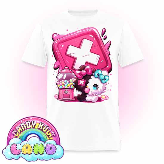 Toxic Kitten Bubble Gum Logo - Candy Kult Land Men's / Unisex Classic T-Shirt - Candy Kult - Candy Cult - Candy Kult Land - Wishbone - Boo Kitty - Panku - Frosti - Toxic Kitten - Hex-Heart - Cult Candy - Cake High Heels - [product_vendor}