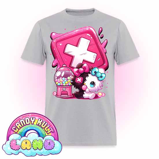 Toxic Kitten Bubble Gum Logo - Candy Kult Land Men's / Unisex Classic T-Shirt - Candy Kult - Candy Cult - Candy Kult Land - Wishbone - Boo Kitty - Panku - Frosti - Toxic Kitten - Hex-Heart - Cult Candy - Cake High Heels - [product_vendor}