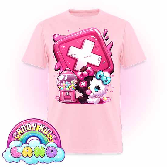 Panku Logo - Candy Kult Land COLOUR Men's / Unisex Classic T-Shirt - Candy Kult - Candy Cult - Candy Kult Land - Wishbone - Boo Kitty - Panku - Frosti - Toxic Kitten - Hex-Heart - Cult Candy - Cake High Heels - [product_vendor}