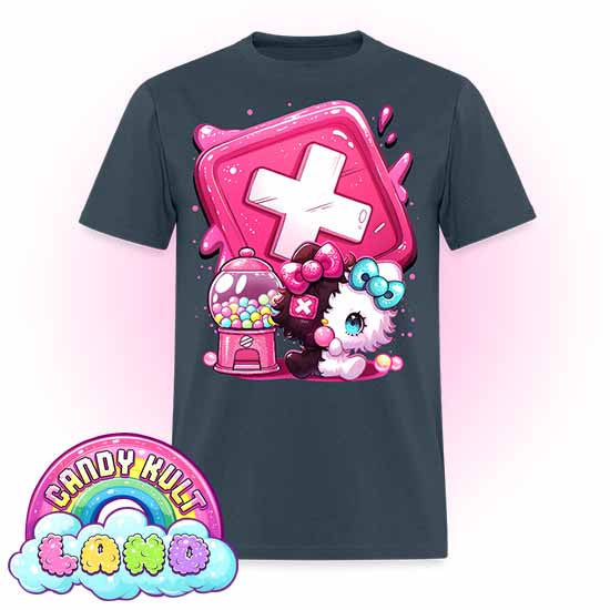 Toxic Kitten Bubble Gum Logo - Candy Kult Land Men's / Unisex Classic T-Shirt - Candy Kult - Candy Cult - Candy Kult Land - Wishbone - Boo Kitty - Panku - Frosti - Toxic Kitten - Hex-Heart - Cult Candy - Cake High Heels - [product_vendor}
