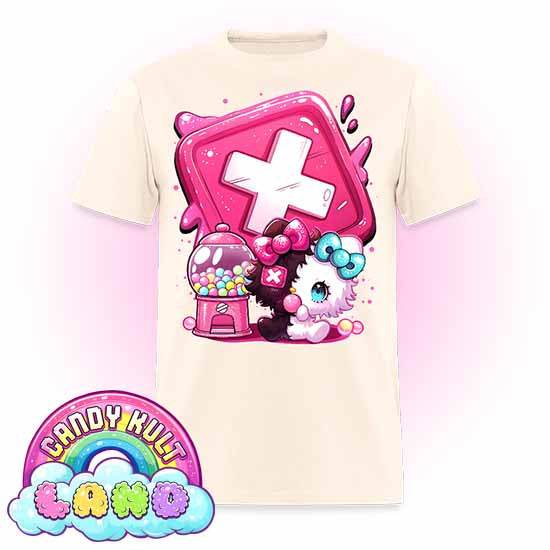Toxic Kitten Bubble Gum Logo - Candy Kult Land Men's / Unisex Classic T-Shirt - Candy Kult - Candy Cult - Candy Kult Land - Wishbone - Boo Kitty - Panku - Frosti - Toxic Kitten - Hex-Heart - Cult Candy - Cake High Heels - [product_vendor}