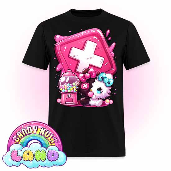Toxic Kitten Bubble Gum Logo - Candy Kult Land Men's / Unisex Classic T-Shirt - Candy Kult - Candy Cult - Candy Kult Land - Wishbone - Boo Kitty - Panku - Frosti - Toxic Kitten - Hex-Heart - Cult Candy - Cake High Heels - [product_vendor}
