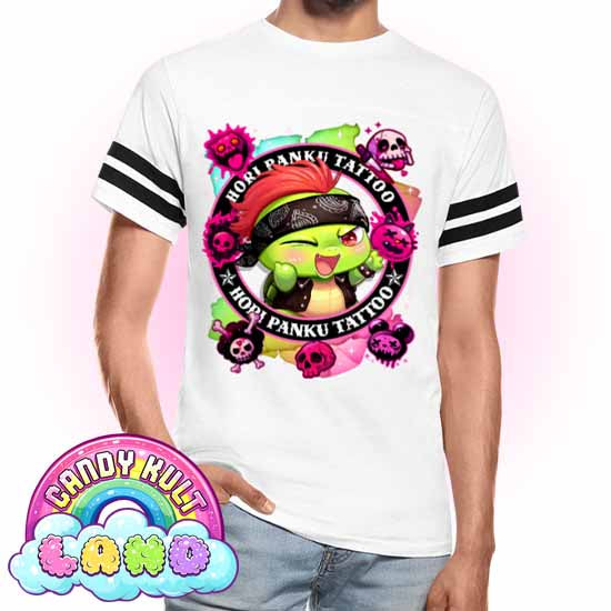 Hori Panku Tattoo Rainbow - Candy Kult Land Men's / Unisex Vintage Sport T-Shirt - Candy Kult - Candy Cult - Candy Kult Land - Wishbone - Boo Kitty - Panku - Frosti - Toxic Kitten - Hex-Heart - Cult Candy - Cake High Heels - [product_vendor}