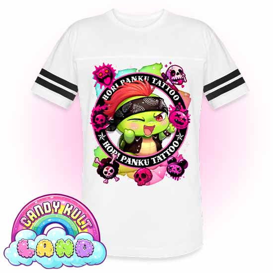 Hori Panku Tattoo Rainbow - Candy Kult Land Men's / Unisex Vintage Sport T-Shirt - Candy Kult - Candy Cult - Candy Kult Land - Wishbone - Boo Kitty - Panku - Frosti - Toxic Kitten - Hex-Heart - Cult Candy - Cake High Heels - [product_vendor}