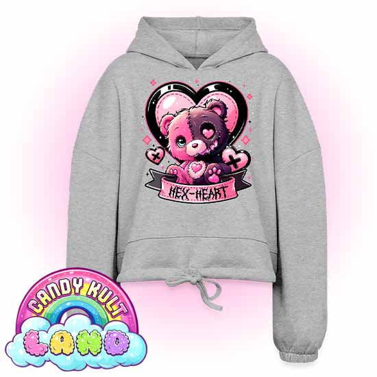 Hex-heart - Candy Kult Land Women’s Cropped Hoodie