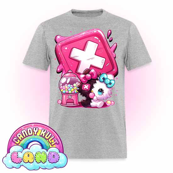 Toxic Kitten Bubble Gum Logo - Candy Kult Land Men's / Unisex Classic T-Shirt - Candy Kult - Candy Cult - Candy Kult Land - Wishbone - Boo Kitty - Panku - Frosti - Toxic Kitten - Hex-Heart - Cult Candy - Cake High Heels - [product_vendor}
