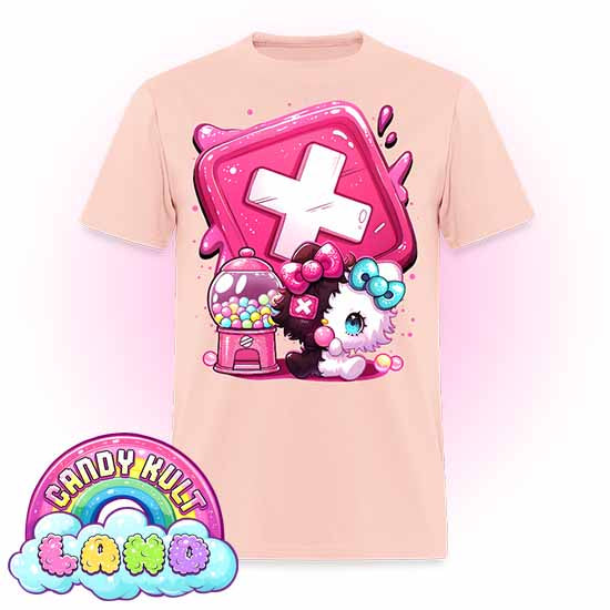 Panku Logo - Candy Kult Land COLOUR Men's / Unisex Classic T-Shirt - Candy Kult - Candy Cult - Candy Kult Land - Wishbone - Boo Kitty - Panku - Frosti - Toxic Kitten - Hex-Heart - Cult Candy - Cake High Heels - [product_vendor}