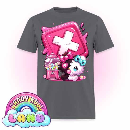 Toxic Kitten Bubble Gum Logo - Candy Kult Land Men's / Unisex Classic T-Shirt - Candy Kult - Candy Cult - Candy Kult Land - Wishbone - Boo Kitty - Panku - Frosti - Toxic Kitten - Hex-Heart - Cult Candy - Cake High Heels - [product_vendor}