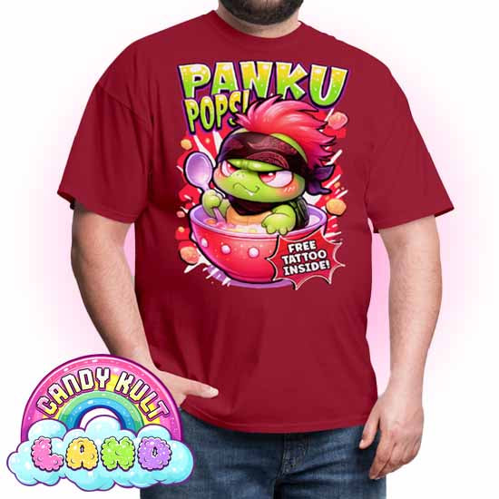 Panku Pops Cereal - Candy Kult Land COLOUR Men's / Unisex Classic T-Shirt - Candy Kult - Candy Cult - Candy Kult Land - Wishbone - Boo Kitty - Panku - Frosti - Toxic Kitten - Hex-Heart - Cult Candy - Cake High Heels - [product_vendor}