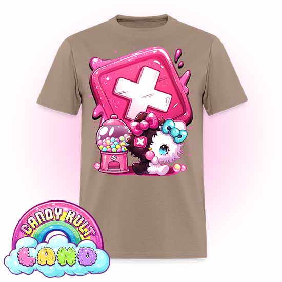 Toxic Kitten Bubble Gum Logo - Candy Kult Land Men's / Unisex Classic T-Shirt - Candy Kult - Candy Cult - Candy Kult Land - Wishbone - Boo Kitty - Panku - Frosti - Toxic Kitten - Hex-Heart - Cult Candy - Cake High Heels - [product_vendor}