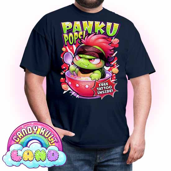 Panku Pops Cereal - Candy Kult Land COLOUR Men's / Unisex Classic T-Shirt - Candy Kult - Candy Cult - Candy Kult Land - Wishbone - Boo Kitty - Panku - Frosti - Toxic Kitten - Hex-Heart - Cult Candy - Cake High Heels - [product_vendor}