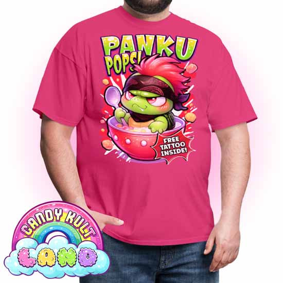 Panku Pops Cereal - Candy Kult Land COLOUR Men's / Unisex Classic T-Shirt - Candy Kult - Candy Cult - Candy Kult Land - Wishbone - Boo Kitty - Panku - Frosti - Toxic Kitten - Hex-Heart - Cult Candy - Cake High Heels - [product_vendor}