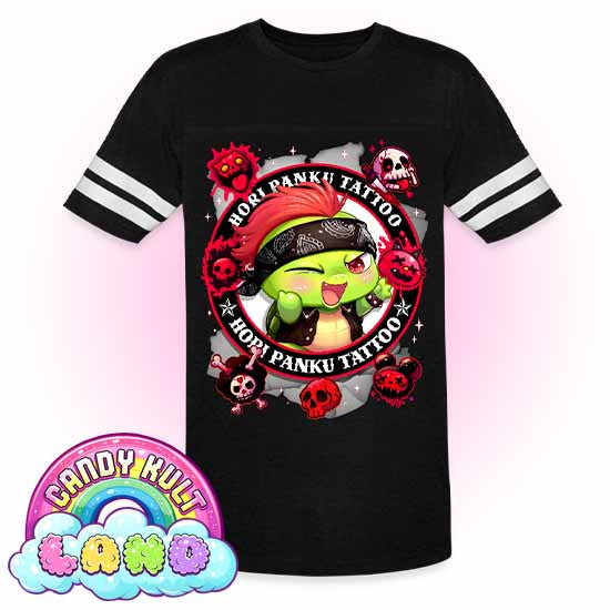 Hori Panku Tattoo Black - Candy Kult Land Men's / Unisex Vintage Sport T-Shirt - Candy Kult - Candy Cult - Candy Kult Land - Wishbone - Boo Kitty - Panku - Frosti - Toxic Kitten - Hex-Heart - Cult Candy - Cake High Heels - [product_vendor}