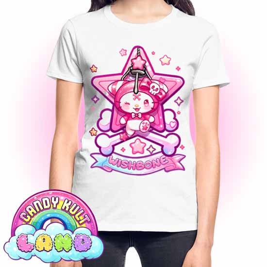 Wishbone Claw Machine Logo - Candy Kult land REGULAR FIT Ladies T-Shirt - Candy Kult - Candy Cult - Candy Kult Land - Wishbone - Boo Kitty - Panku - Frosti - Toxic Kitten - Hex-Heart - Cult Candy - Cake High Heels - [product_vendor}