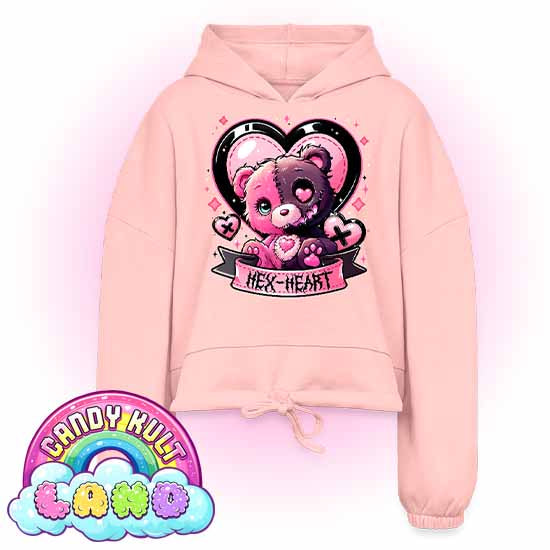 Hex-heart - Candy Kult Land Women’s Cropped Hoodie