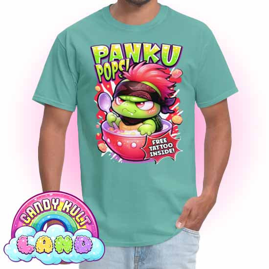 Panku Pops Cereal - Candy Kult Land COLOUR Men's / Unisex Classic T-Shirt - Candy Kult - Candy Cult - Candy Kult Land - Wishbone - Boo Kitty - Panku - Frosti - Toxic Kitten - Hex-Heart - Cult Candy - Cake High Heels - [product_vendor}