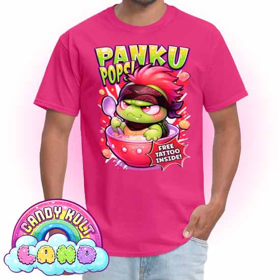 Panku Pops Cereal - Candy Kult Land COLOUR Men's / Unisex Classic T-Shirt - Candy Kult - Candy Cult - Candy Kult Land - Wishbone - Boo Kitty - Panku - Frosti - Toxic Kitten - Hex-Heart - Cult Candy - Cake High Heels - [product_vendor}