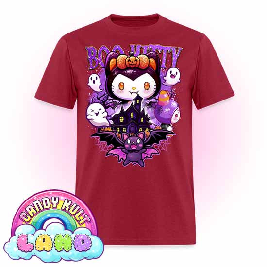 Boo Kitty Origins - Candy Kult Land COLOUR Men's / Unisex Classic T-Shirt - Candy Kult - Candy Cult - Candy Kult Land - Wishbone - Boo Kitty - Panku - Frosti - Toxic Kitten - Hex-Heart - Cult Candy - Cake High Heels - [product_vendor}