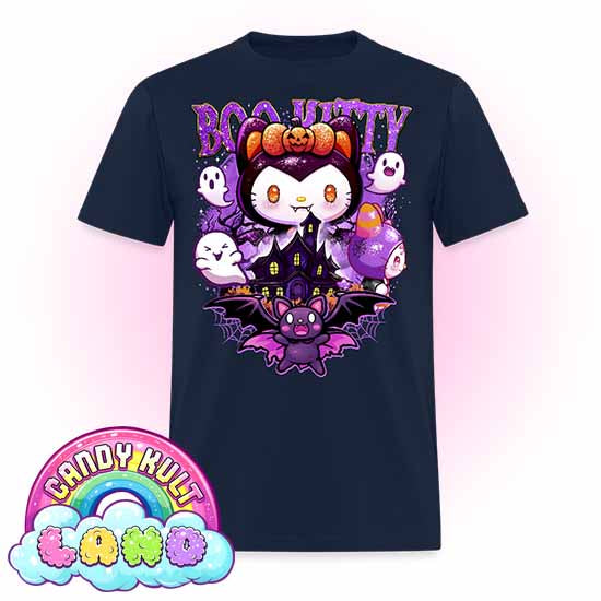 Boo Kitty Origins - Candy Kult Land COLOUR Men's / Unisex Classic T-Shirt - Candy Kult - Candy Cult - Candy Kult Land - Wishbone - Boo Kitty - Panku - Frosti - Toxic Kitten - Hex-Heart - Cult Candy - Cake High Heels - [product_vendor}