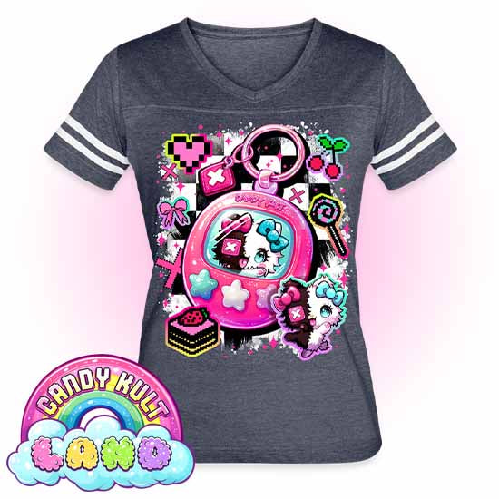Toxic Kitten Virtual Pet CK Land - Candy Kult Land Women’s Vintage Sport T-Shirt - Candy Kult - Candy Cult - Candy Kult Land - Wishbone - Boo Kitty - Panku - Frosti - Toxic Kitten - Hex-Heart - Cult Candy - Cake High Heels - [product_vendor}