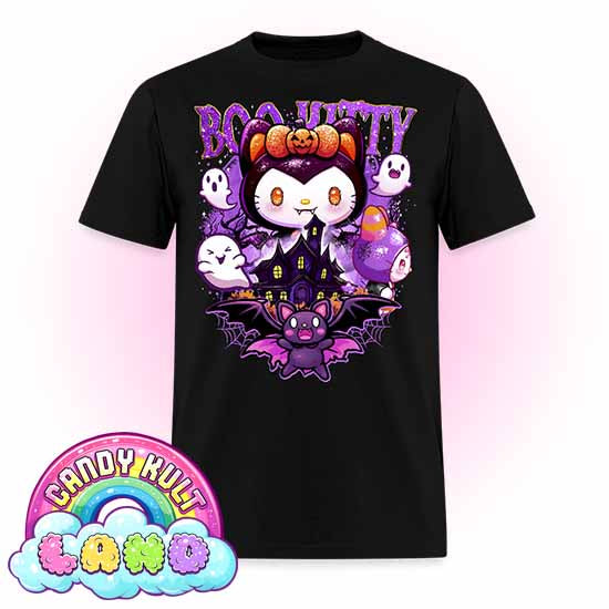 Boo Kitty Origins - Candy Kult Land Men's / Unisex Classic T-Shirt - Candy Kult - Candy Cult - Candy Kult Land - Wishbone - Boo Kitty - Panku - Frosti - Toxic Kitten - Hex-Heart - Cult Candy - Cake High Heels - [product_vendor}