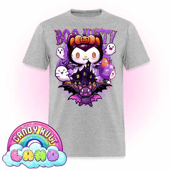 Boo Kitty Origins - Candy Kult Land Men's / Unisex Classic T-Shirt - Candy Kult - Candy Cult - Candy Kult Land - Wishbone - Boo Kitty - Panku - Frosti - Toxic Kitten - Hex-Heart - Cult Candy - Cake High Heels - [product_vendor}