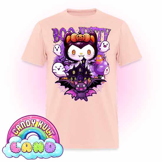 Boo Kitty Origins - Candy Kult Land COLOUR Men's / Unisex Classic T-Shirt - Candy Kult - Candy Cult - Candy Kult Land - Wishbone - Boo Kitty - Panku - Frosti - Toxic Kitten - Hex-Heart - Cult Candy - Cake High Heels - [product_vendor}