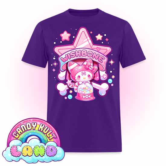 Wishbone Gumball Machine Logo - Candy Kult Land COLOUR Men's / Unisex Classic T-Shirt - Candy Kult - Candy Cult - Candy Kult Land - Wishbone - Boo Kitty - Panku - Frosti - Toxic Kitten - Hex-Heart - Cult Candy - Cake High Heels - [product_vendor}