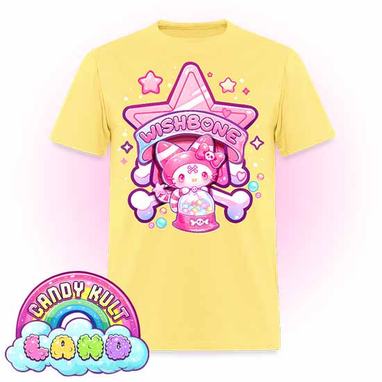 Wishbone Gumball Machine Logo - Candy Kult Land COLOUR Men's / Unisex Classic T-Shirt - Candy Kult - Candy Cult - Candy Kult Land - Wishbone - Boo Kitty - Panku - Frosti - Toxic Kitten - Hex-Heart - Cult Candy - Cake High Heels - [product_vendor}