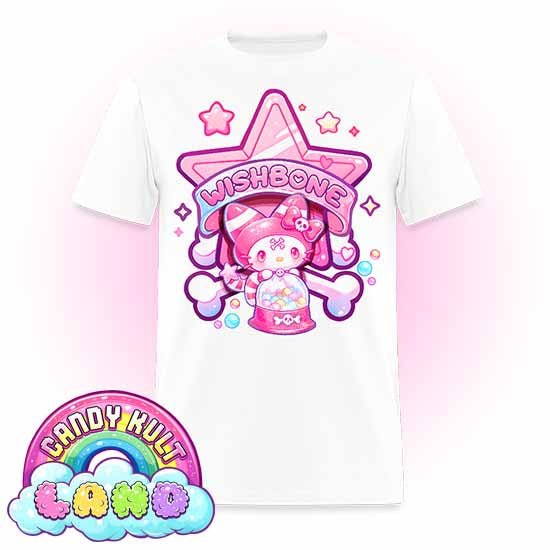 Wishbone Gumball Machine Logo - Candy Kult Land Men's / Unisex Classic T-Shirt - Candy Kult - Candy Cult - Candy Kult Land - Wishbone - Boo Kitty - Panku - Frosti - Toxic Kitten - Hex-Heart - Cult Candy - Cake High Heels - [product_vendor}