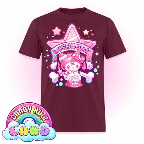 Wishbone Gumball Machine Logo - Candy Kult Land COLOUR Men's / Unisex Classic T-Shirt - Candy Kult - Candy Cult - Candy Kult Land - Wishbone - Boo Kitty - Panku - Frosti - Toxic Kitten - Hex-Heart - Cult Candy - Cake High Heels - [product_vendor}