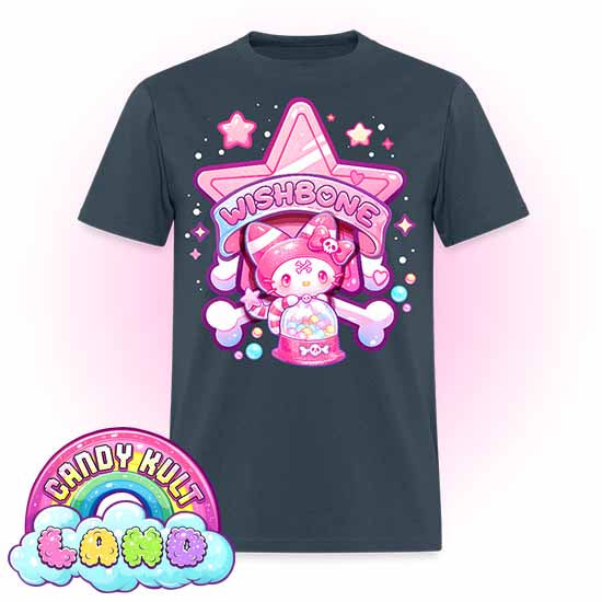 Wishbone Gumball Machine Logo - Candy Kult Land Men's / Unisex Classic T-Shirt - Candy Kult - Candy Cult - Candy Kult Land - Wishbone - Boo Kitty - Panku - Frosti - Toxic Kitten - Hex-Heart - Cult Candy - Cake High Heels - [product_vendor}