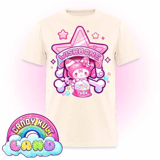 Wishbone Gumball Machine Logo - Candy Kult Land Men's / Unisex Classic T-Shirt - Candy Kult - Candy Cult - Candy Kult Land - Wishbone - Boo Kitty - Panku - Frosti - Toxic Kitten - Hex-Heart - Cult Candy - Cake High Heels - [product_vendor}