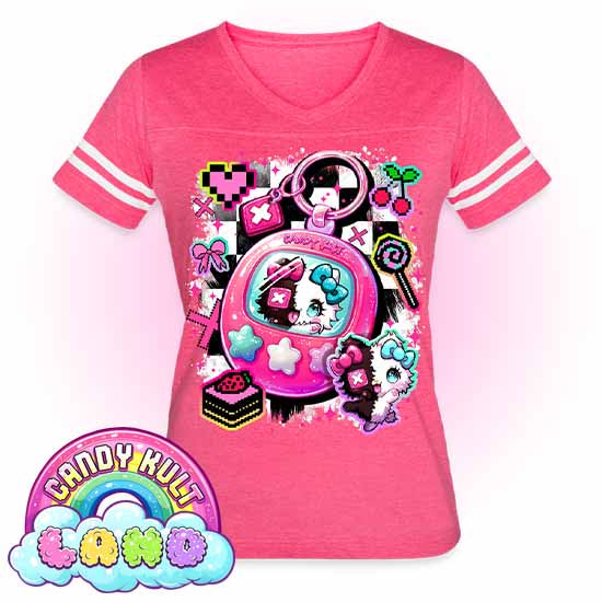 Toxic Kitten Virtual Pet CK Land - Candy Kult Land Women’s Vintage Sport T-Shirt - Candy Kult - Candy Cult - Candy Kult Land - Wishbone - Boo Kitty - Panku - Frosti - Toxic Kitten - Hex-Heart - Cult Candy - Cake High Heels - [product_vendor}