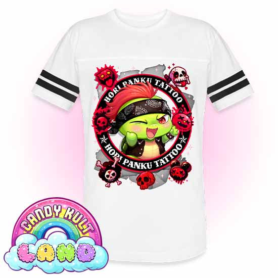 Hori Panku Tattoo Black - Candy Kult Land Men's / Unisex Vintage Sport T-Shirt - Candy Kult - Candy Cult - Candy Kult Land - Wishbone - Boo Kitty - Panku - Frosti - Toxic Kitten - Hex-Heart - Cult Candy - Cake High Heels - [product_vendor}