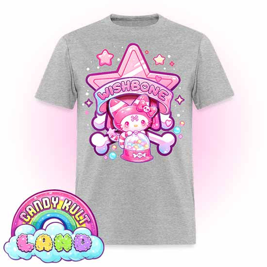 Wishbone Gumball Machine Logo - Candy Kult Land Men's / Unisex Classic T-Shirt - Candy Kult - Candy Cult - Candy Kult Land - Wishbone - Boo Kitty - Panku - Frosti - Toxic Kitten - Hex-Heart - Cult Candy - Cake High Heels - [product_vendor}