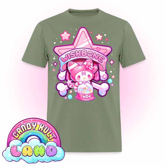Wishbone Gumball Machine Logo - Candy Kult Land COLOUR Men's / Unisex Classic T-Shirt - Candy Kult - Candy Cult - Candy Kult Land - Wishbone - Boo Kitty - Panku - Frosti - Toxic Kitten - Hex-Heart - Cult Candy - Cake High Heels - [product_vendor}