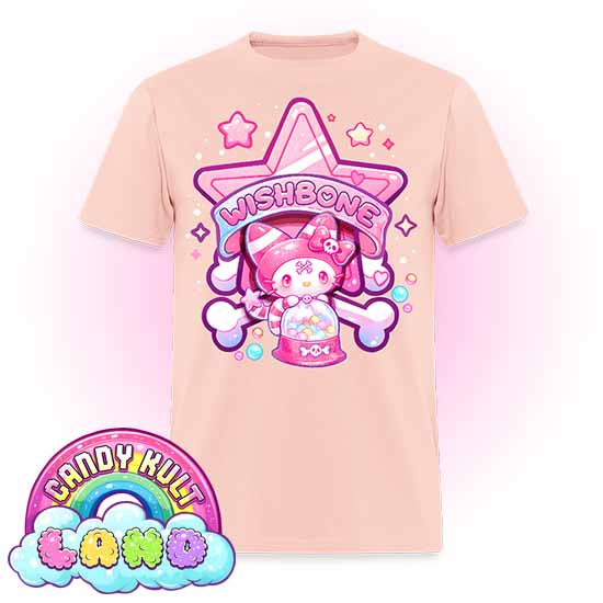 Wishbone Gumball Machine Logo - Candy Kult Land COLOUR Men's / Unisex Classic T-Shirt - Candy Kult - Candy Cult - Candy Kult Land - Wishbone - Boo Kitty - Panku - Frosti - Toxic Kitten - Hex-Heart - Cult Candy - Cake High Heels - [product_vendor}