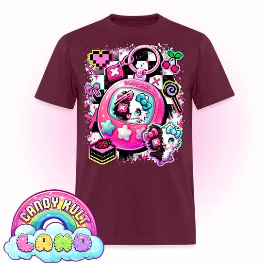 Toxic Kitten Virtual Pet - Candy Kult Land COLOUR Men's / Unisex Classic T-Shirt - Candy Kult - Candy Cult - Candy Kult Land - Wishbone - Boo Kitty - Panku - Frosti - Toxic Kitten - Hex-Heart - Cult Candy - Cake High Heels - [product_vendor}