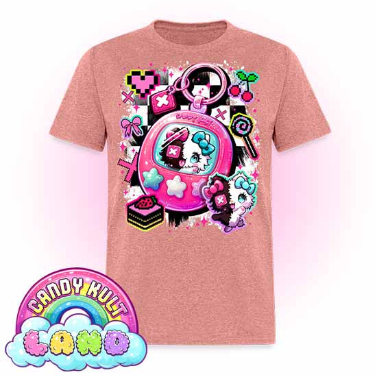 Toxic Kitten Virtual Pet - Candy Kult Land COLOUR Men's / Unisex Classic T-Shirt - Candy Kult - Candy Cult - Candy Kult Land - Wishbone - Boo Kitty - Panku - Frosti - Toxic Kitten - Hex-Heart - Cult Candy - Cake High Heels - [product_vendor}