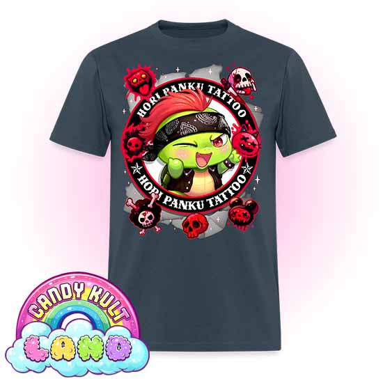 Hori Panku Tattoo Black - Candy Kult Land Men's / Unisex Classic T-Shirt - Candy Kult - Candy Cult - Candy Kult Land - Wishbone - Boo Kitty - Panku - Frosti - Toxic Kitten - Hex-Heart - Cult Candy - Cake High Heels - [product_vendor}