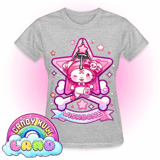 Wishbone Claw Machine Logo - Candy Kult land REGULAR FIT Ladies T-Shirt - Candy Kult - Candy Cult - Candy Kult Land - Wishbone - Boo Kitty - Panku - Frosti - Toxic Kitten - Hex-Heart - Cult Candy - Cake High Heels - [product_vendor}