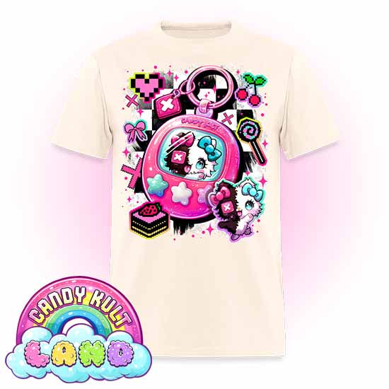Toxic Kitten Virtual Pet - Candy Kult Land Men's / Unisex Classic T-Shirt - Candy Kult - Candy Cult - Candy Kult Land - Wishbone - Boo Kitty - Panku - Frosti - Toxic Kitten - Hex-Heart - Cult Candy - Cake High Heels - [product_vendor}