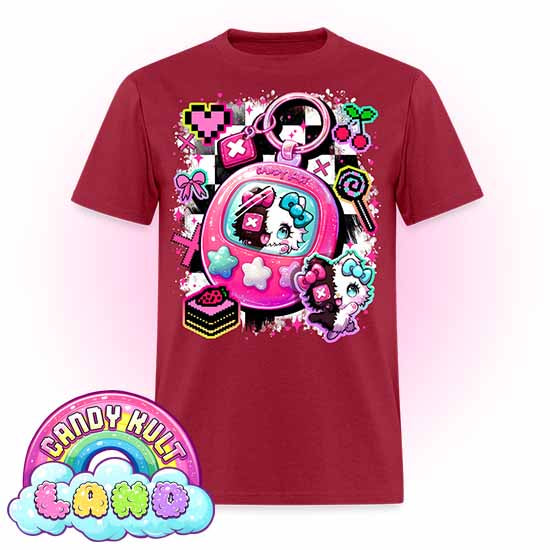 Toxic Kitten Virtual Pet - Candy Kult Land COLOUR Men's / Unisex Classic T-Shirt - Candy Kult - Candy Cult - Candy Kult Land - Wishbone - Boo Kitty - Panku - Frosti - Toxic Kitten - Hex-Heart - Cult Candy - Cake High Heels - [product_vendor}