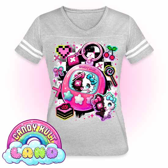 Toxic Kitten Virtual Pet CK Land - Candy Kult Land Women’s Vintage Sport T-Shirt - Candy Kult - Candy Cult - Candy Kult Land - Wishbone - Boo Kitty - Panku - Frosti - Toxic Kitten - Hex-Heart - Cult Candy - Cake High Heels - [product_vendor}