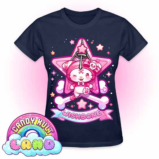 Wishbone Claw Machine Logo - Candy Kult land REGULAR FIT Ladies T-Shirt - Candy Kult - Candy Cult - Candy Kult Land - Wishbone - Boo Kitty - Panku - Frosti - Toxic Kitten - Hex-Heart - Cult Candy - Cake High Heels - [product_vendor}