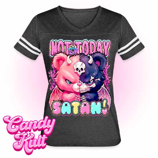 Not Today Satan - Fright Candy Women’s Vintage Sport T-Shirt - Candy Kult - Candy Cult - Candy Kult Land - Wishbone - Boo Kitty - Panku - Frosti - Toxic Kitten - Hex-Heart - Cult Candy - Cake High Heels - [product_vendor}